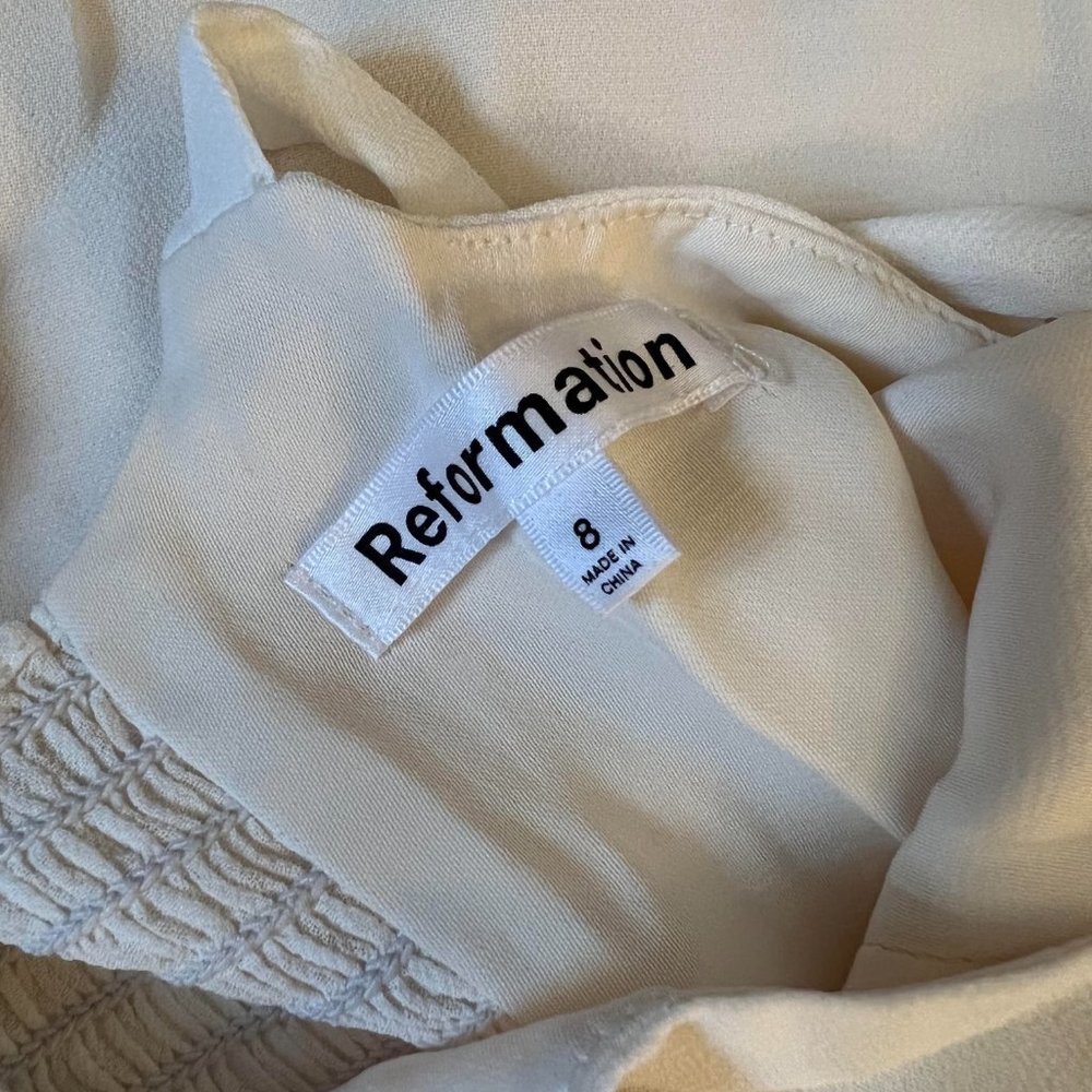 Reformation Bess Dress in Ivory - Picture 14 of 16